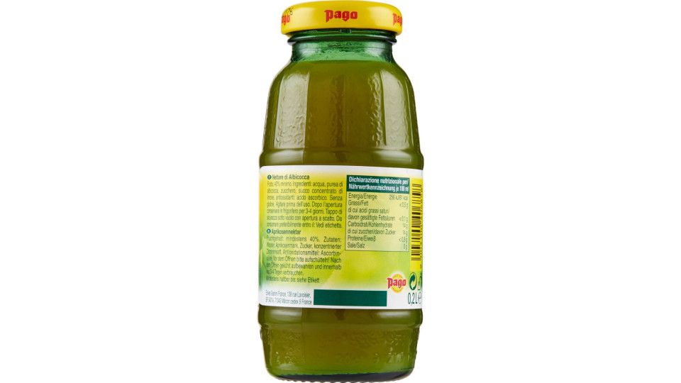 Pago succo albicocca cl.20 vap