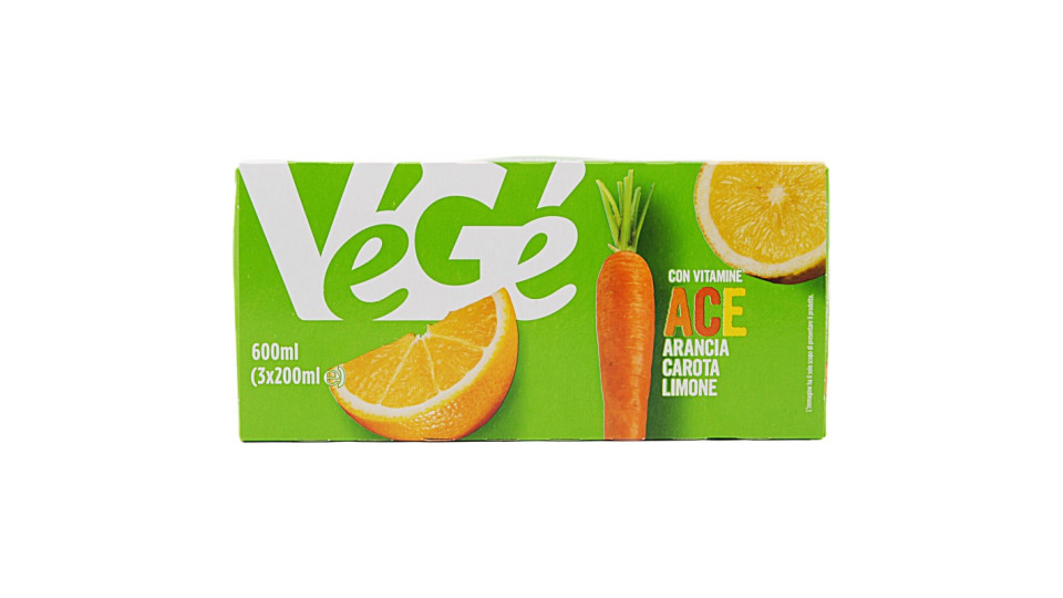 VéGé succo polpa Ace 3 x 200 ml