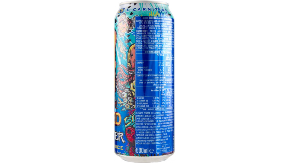 Monster Energy + Juice Aussie Lemonade Can 500 ml