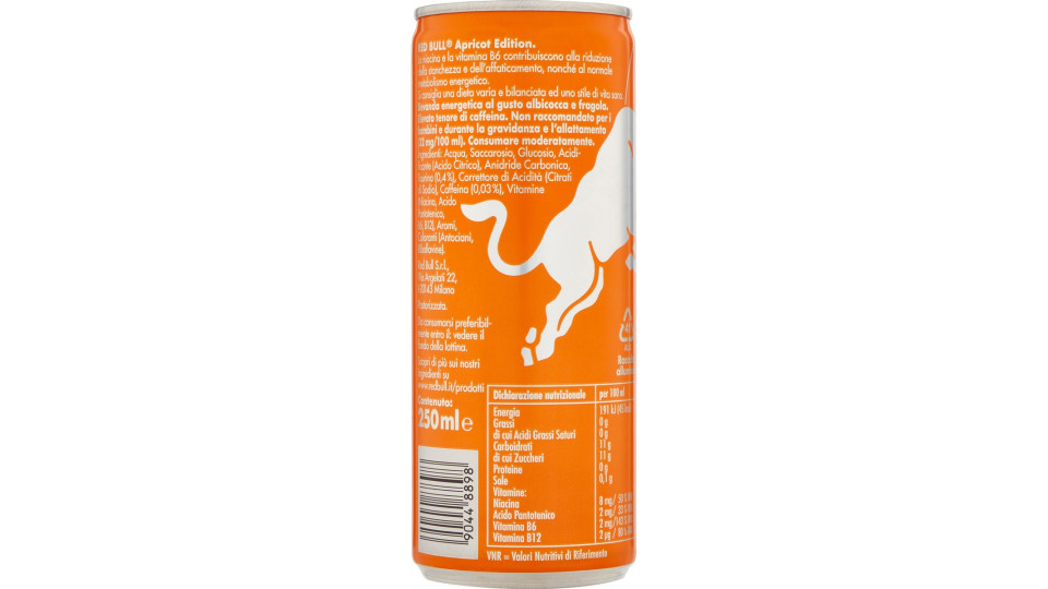 Red Bull Energy Drink, Gusto Albicocca Fragola, 250 ml