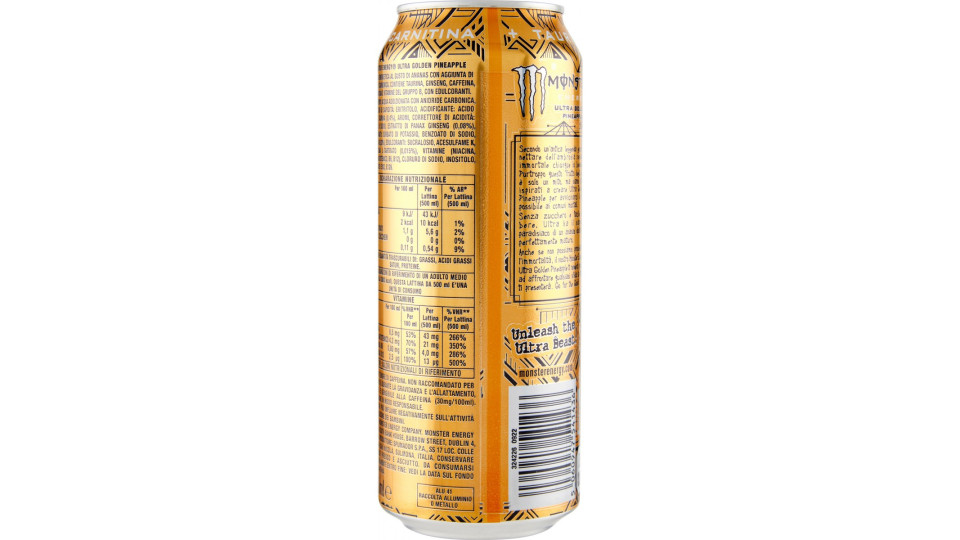 Monster energy ultra golden pineapple cl.50