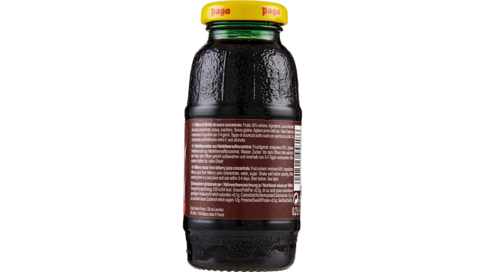 Pago succo mirtilli cl.20 vap