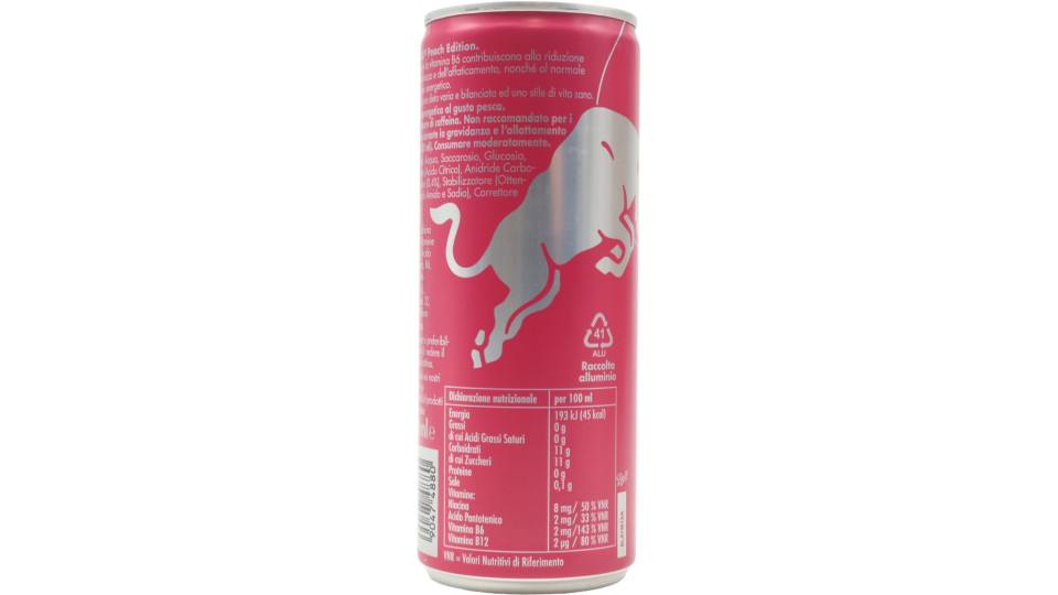 Red Bull Energy Drink, Gusto Pesca, 250 ml