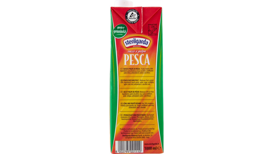 Sterilgarda succo pesca - lt.1