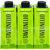 Tavernello vino bianco cl.25 3pezzi