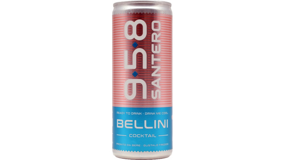 Santero cocktail bellini lattina cl.25