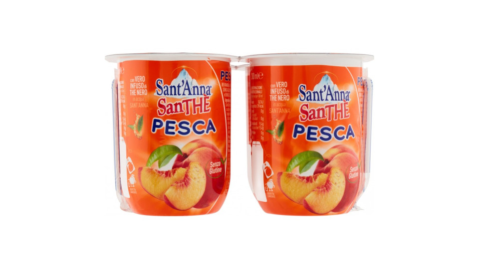 SanThè Sant'Anna Pesca 4 x 200 ml.