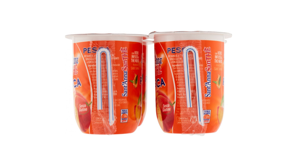 SanThè Sant'Anna Pesca 4 x 200 ml.
