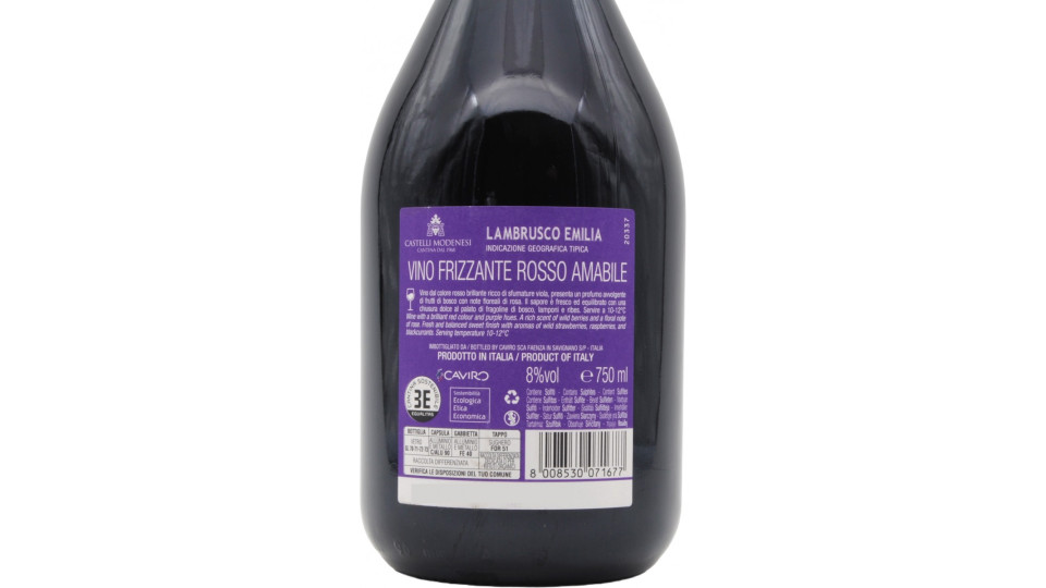 Castelli Modenesi Lambrusco Scuro IGT Amabile ml.750