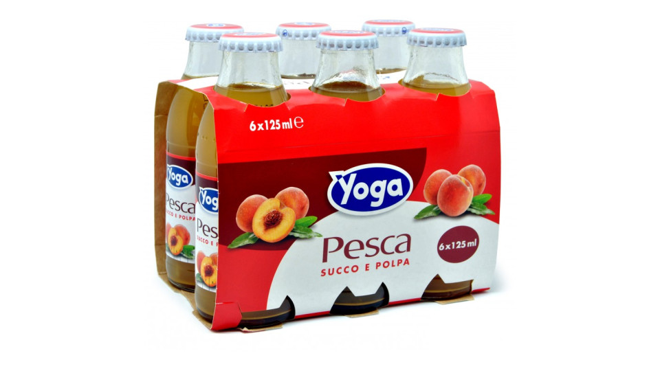 Yoga Pesca Succo e Polpa 6 x 125 ml. vap