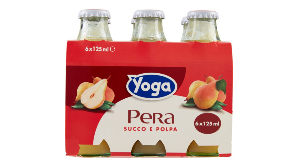 Yoga Pera Succo e Polpa 6 x 125 ml. vap