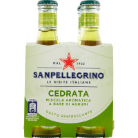SANPELLEGRINO Bibite Gassate, CEDRATA 20 cl x 4 (Vetro)