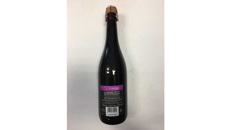 Gonzaga lambrusco mantovano etichetta nera cl.75