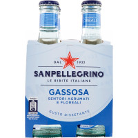 SANPELLEGRINO Bibite Gassate, GASSOSA 20 cl x 4 (Vetro)