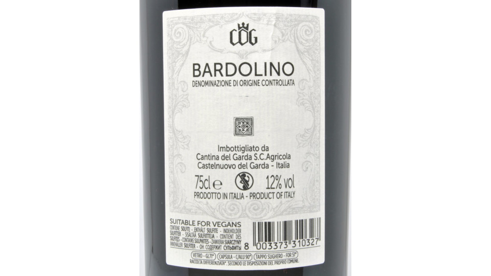 Cantina del Garda bardolino doc cl.75