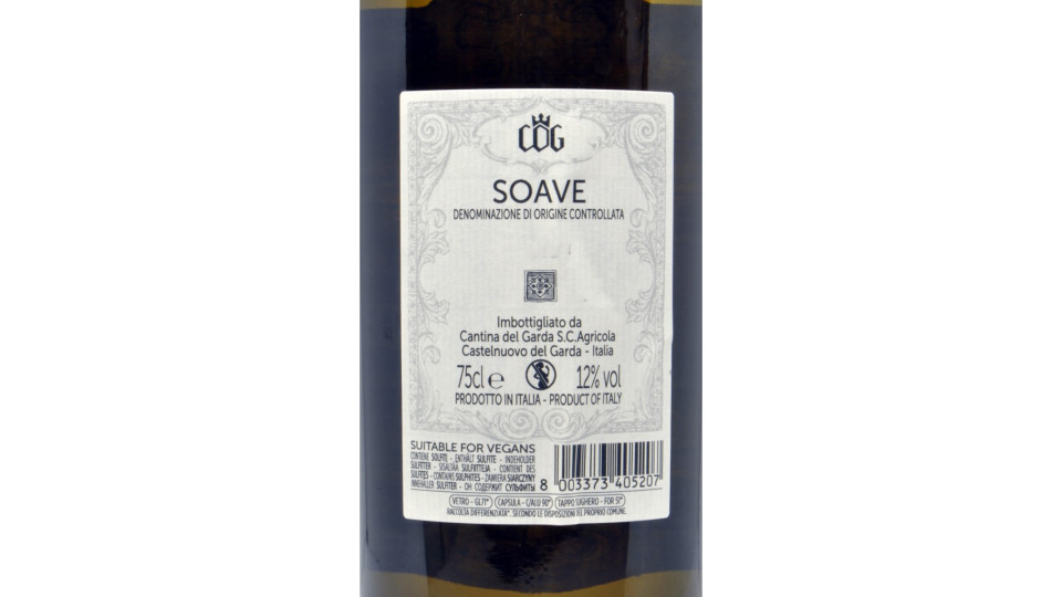 Cantina del Garda Soave doc. cl.75