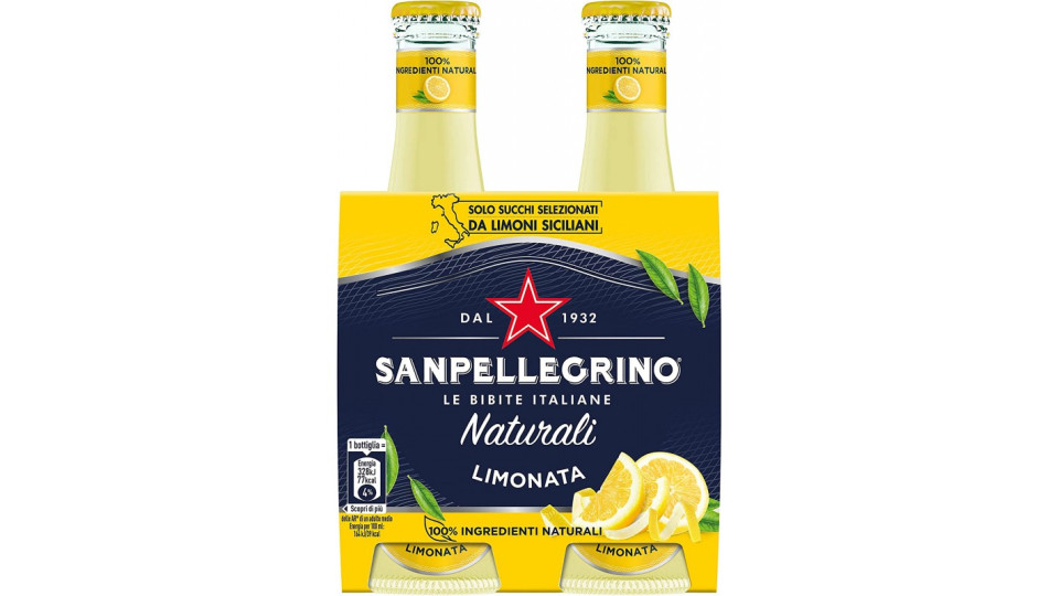 SANPELLEGRINO limonata Naturale 20 cl x 4 (Vetro)