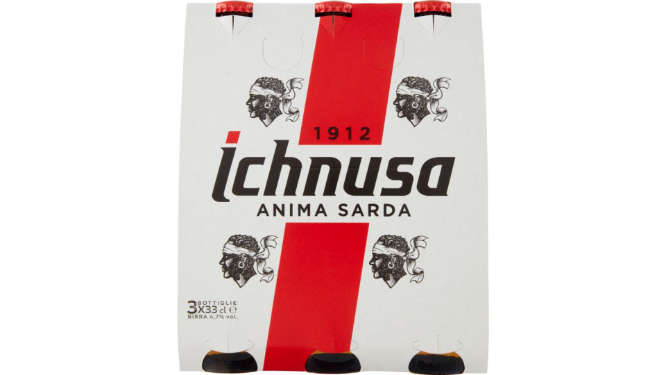 Ichnusa sarda birra cl.33 clust. x3