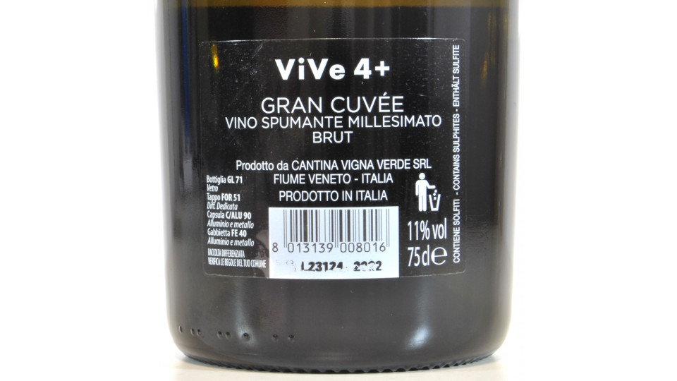 Vive 4+ gran cuvee millesimat brut cl.75
