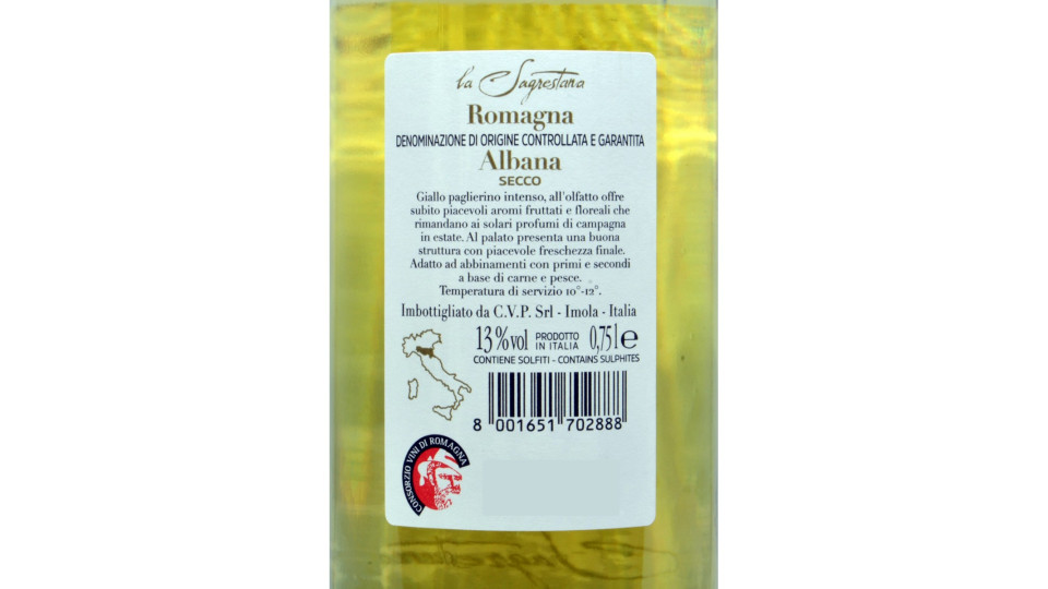 Poletti albana di romagna secco docg cl.75