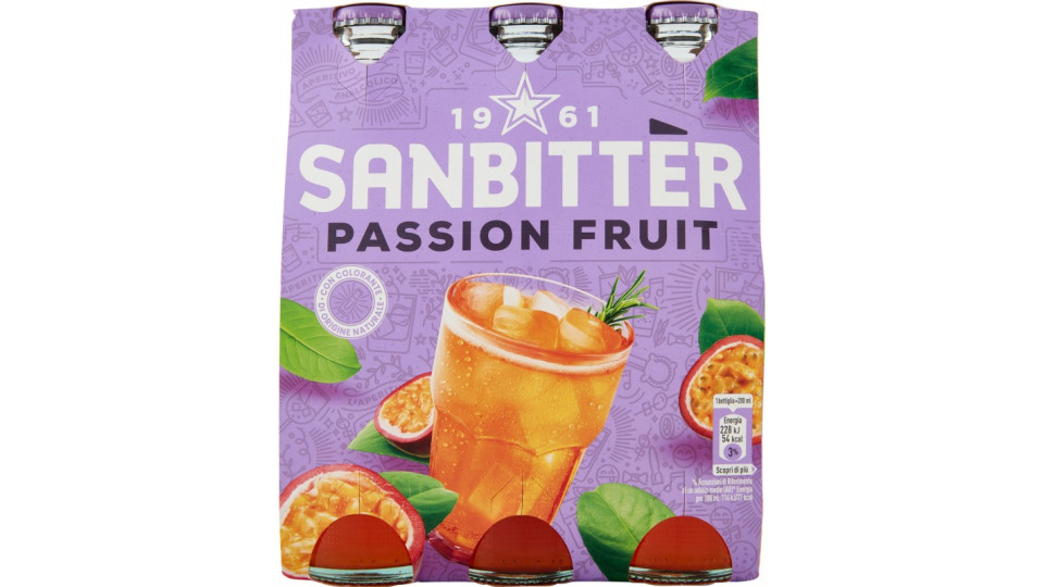 SANBITTÈR Passion Fruit 3x20cl