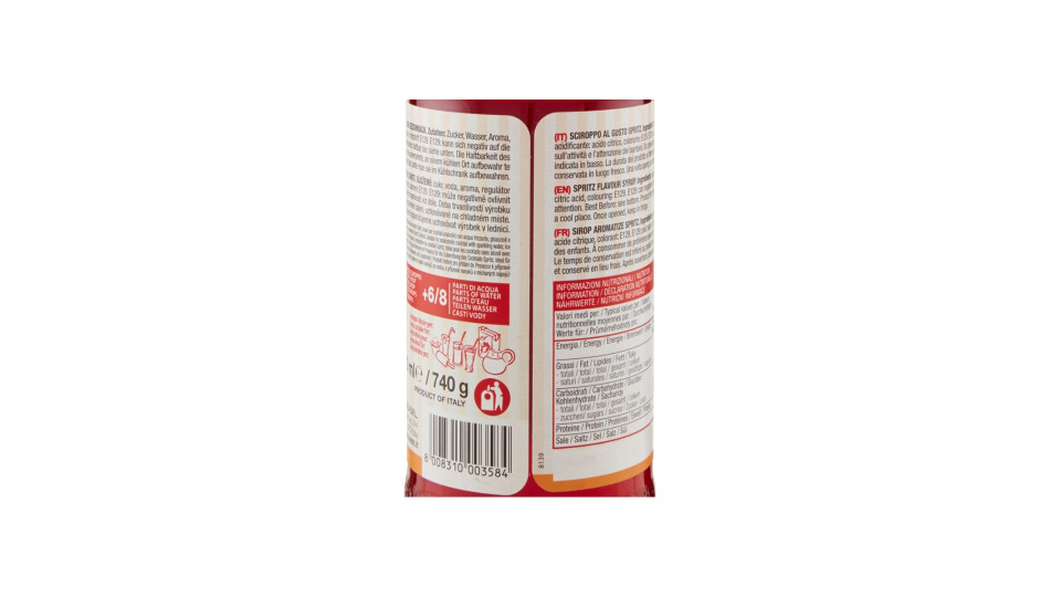 Toschi sciroppo easy spritz - ml.560