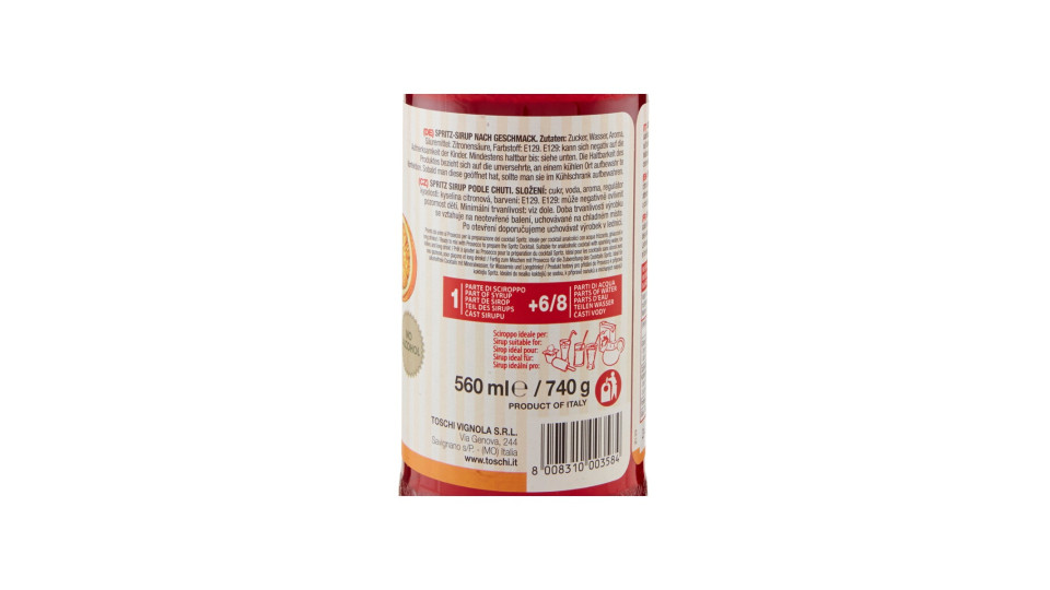 Toschi sciroppo easy spritz - ml.560