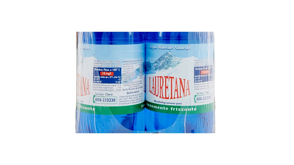 Lauretana acqua leggermente frizzante lt.1,5x6