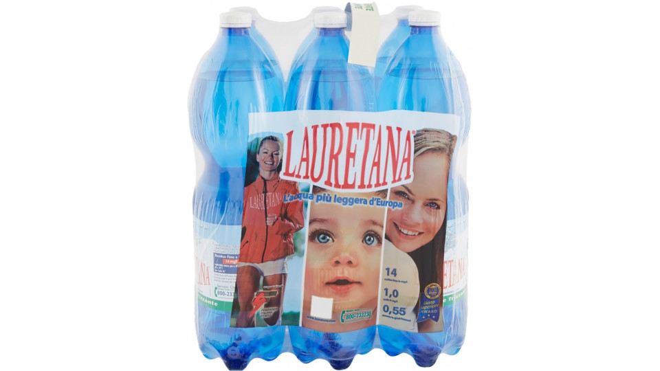 Lauretana acqua leggermente frizzante lt.1,5x6
