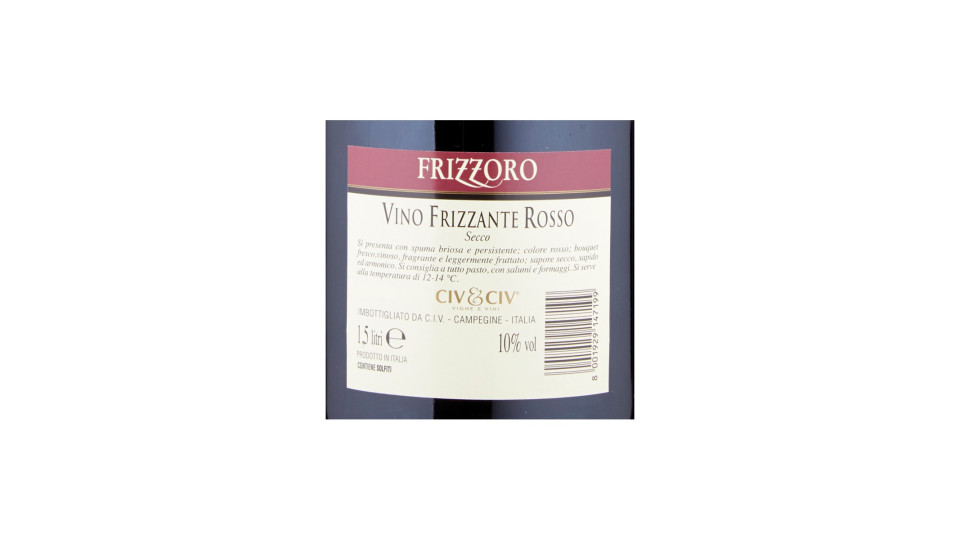 Civ&Civ Frizzoro Frizzantino Rosso Secco 1,5 litri