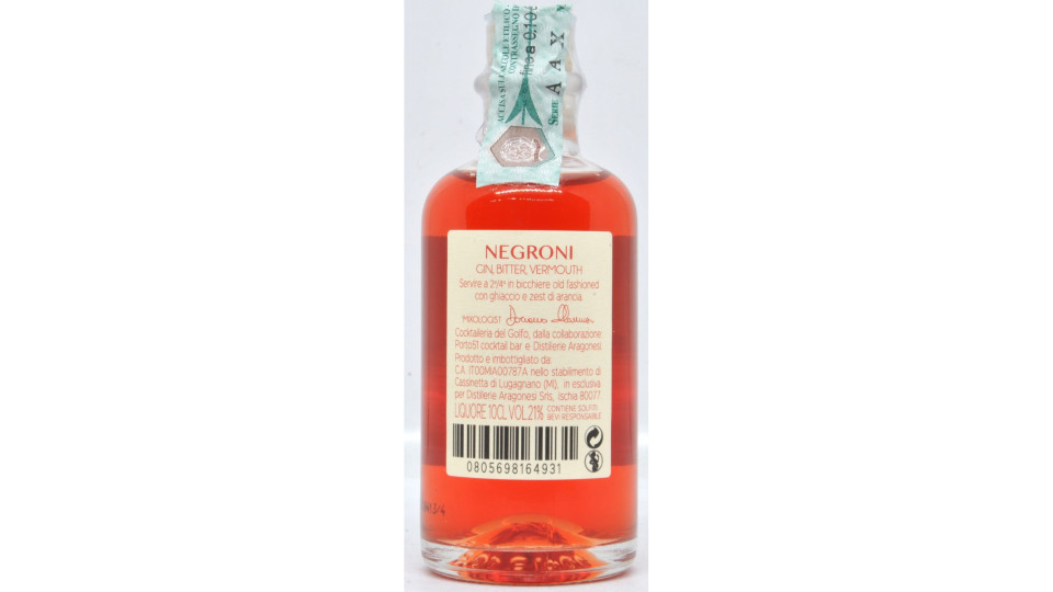 Cocktaileria del golfo negroni ml.100 21°