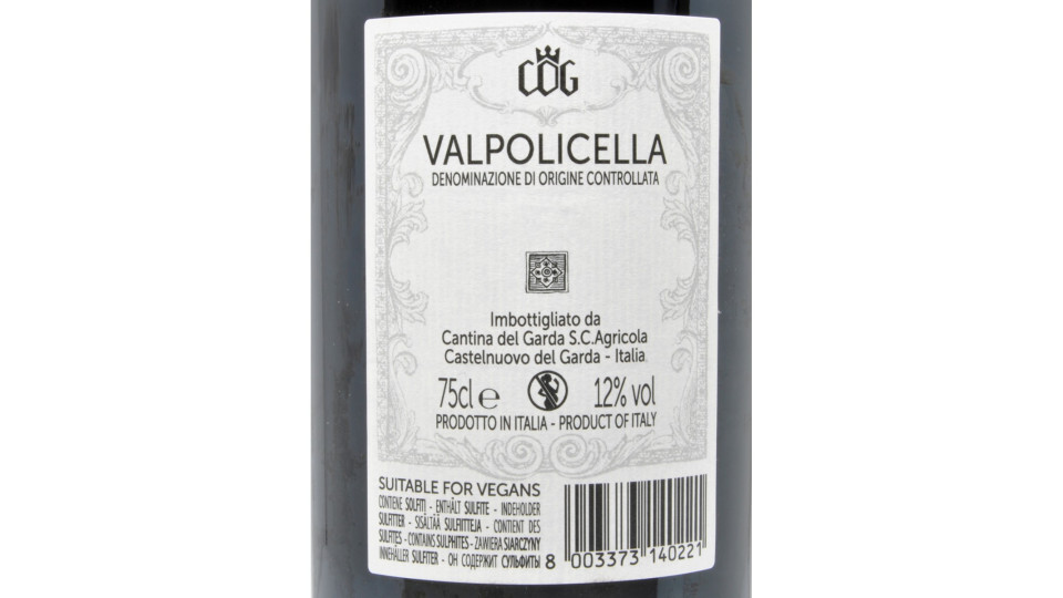 Cantina del Garda Valpolicella doc cl.75