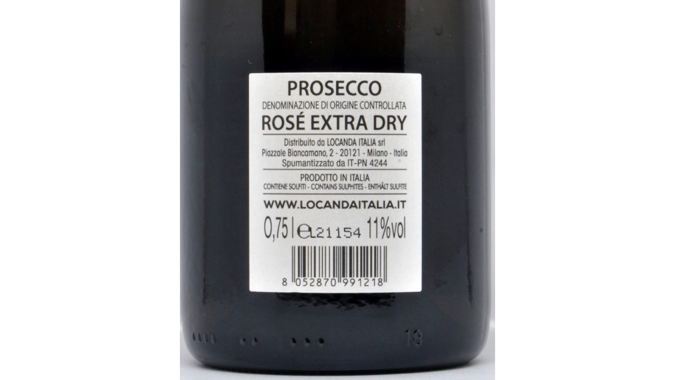 Locanda italia+39 prosecco rose doc milesimato cl.75