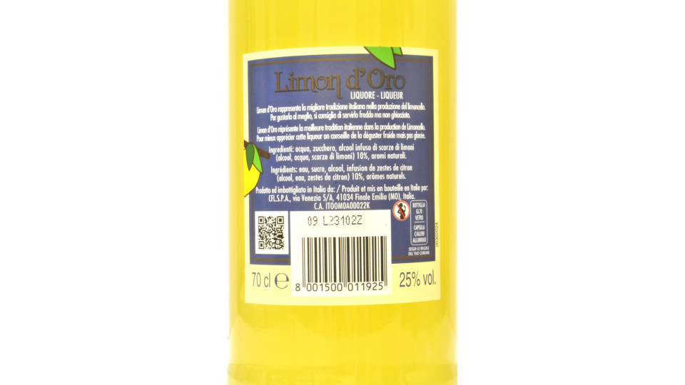 Casoni limon d'oro limoncino cl.70