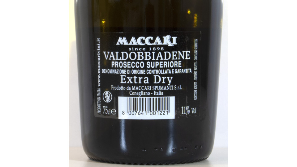 Maccari valdobbiadene extra dry 11° cl.75