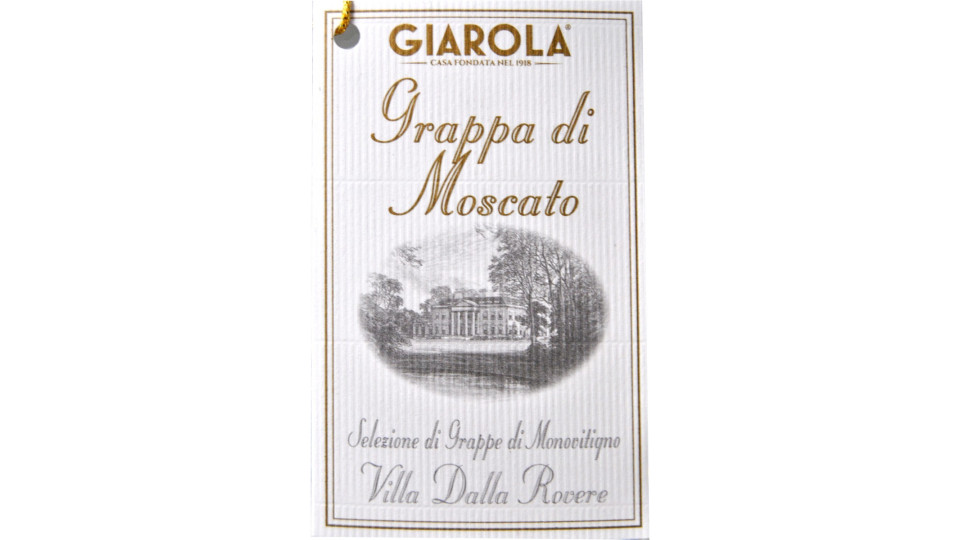 Villa Dalla Rovere grappa moscato cl.50