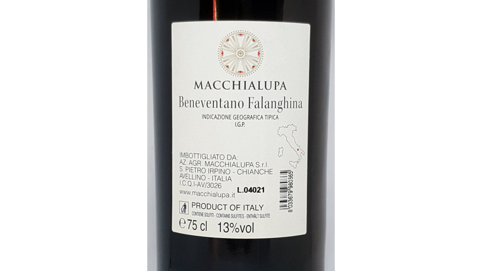 Macchialupa falanghina IGT cl.75