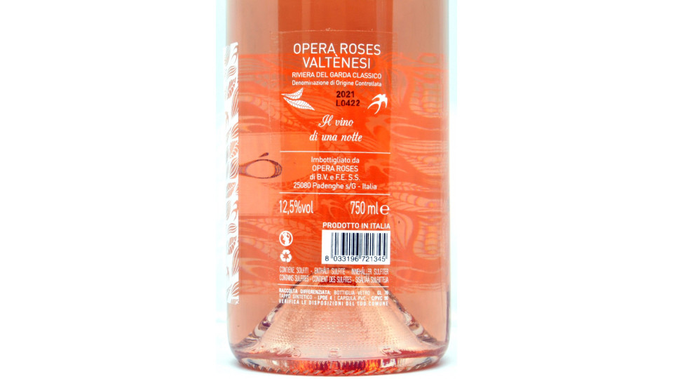 Opera vino roses opera riviera del Garda cl.75