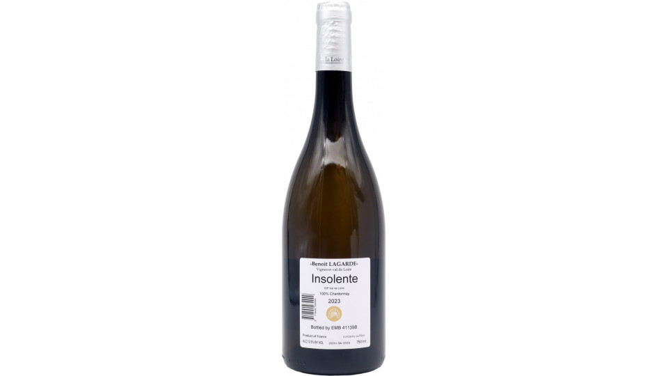 Lagarde l'insolente chardonnay cl.75
