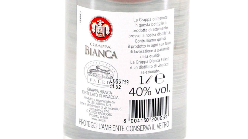 Faled grappa bianca - lt.1