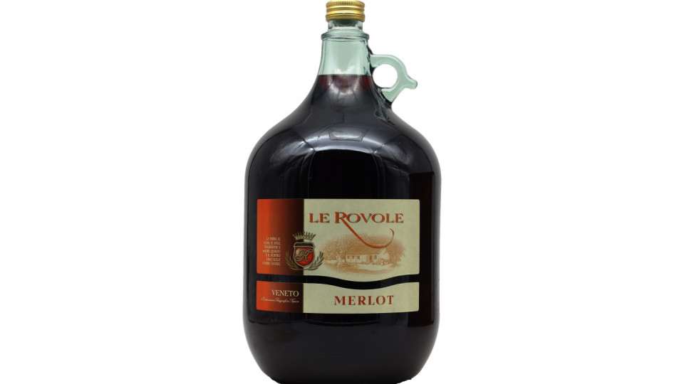 Natale Verga vino merlot rovole 11° lt.5