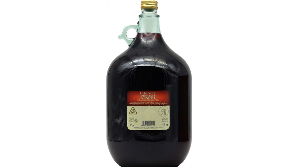 Natale Verga vino merlot rovole 11° lt.5
