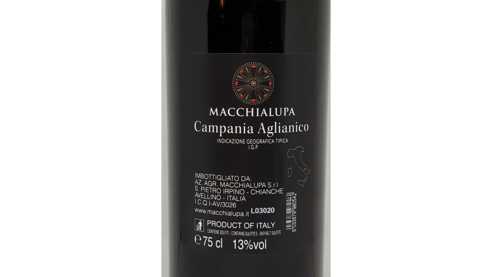 Macchialupa Campania aglianico cl.75