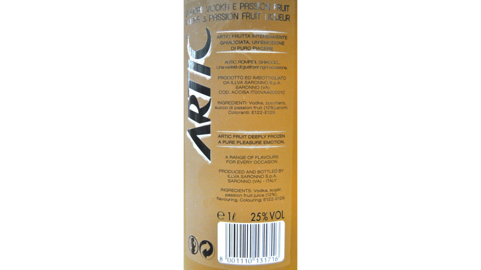 Artic vodka passion fruit - lt.1