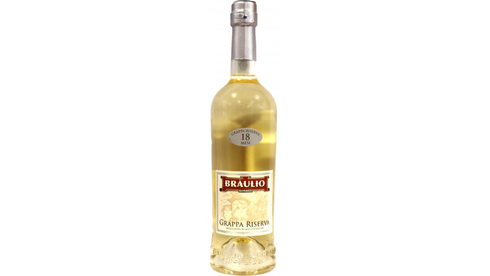Bràulio Grappa Riserva 18 mesi 70 cl.