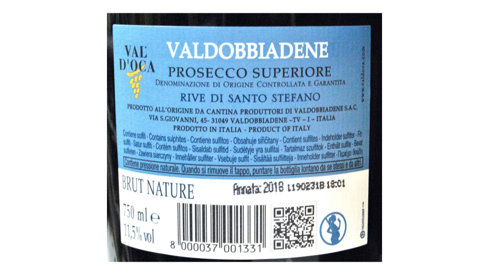 Val d'Oca Valdobbiadene Rive Santo Stefano cl.75