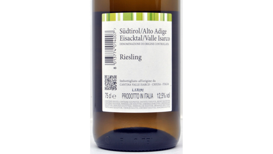 Valle Isarco riesling doc cl.75