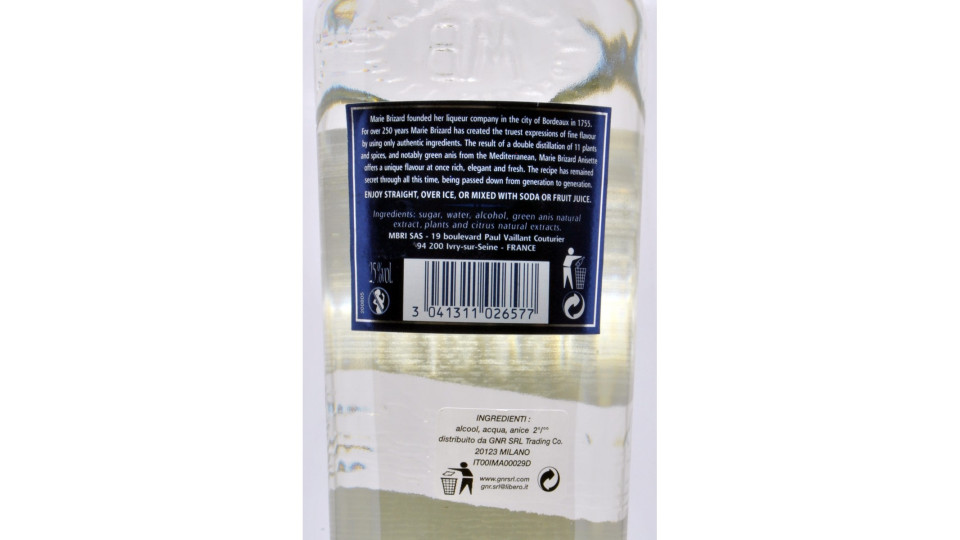 Marie brizard anisette liquore cl.70 25°
