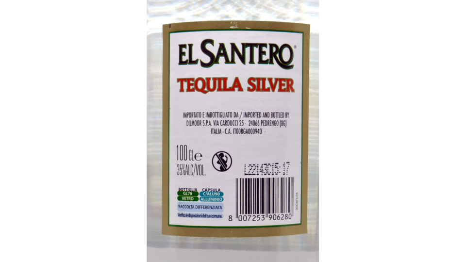 Dilmoor el santero tequila lt.1 35°