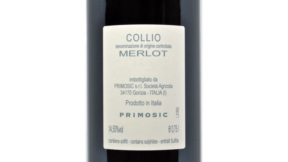 Primosic merlot del collio cl.75